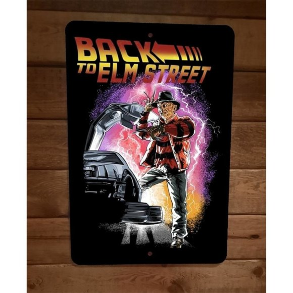 Back‎ to Elm Street Freddy Nightmare Horror Halloween 8x12 Metal Wall Sign